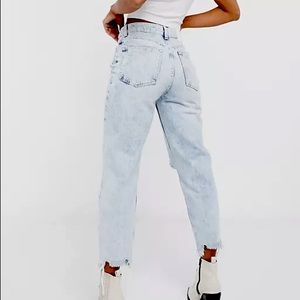 Bershka Light Wash Mom Jeans